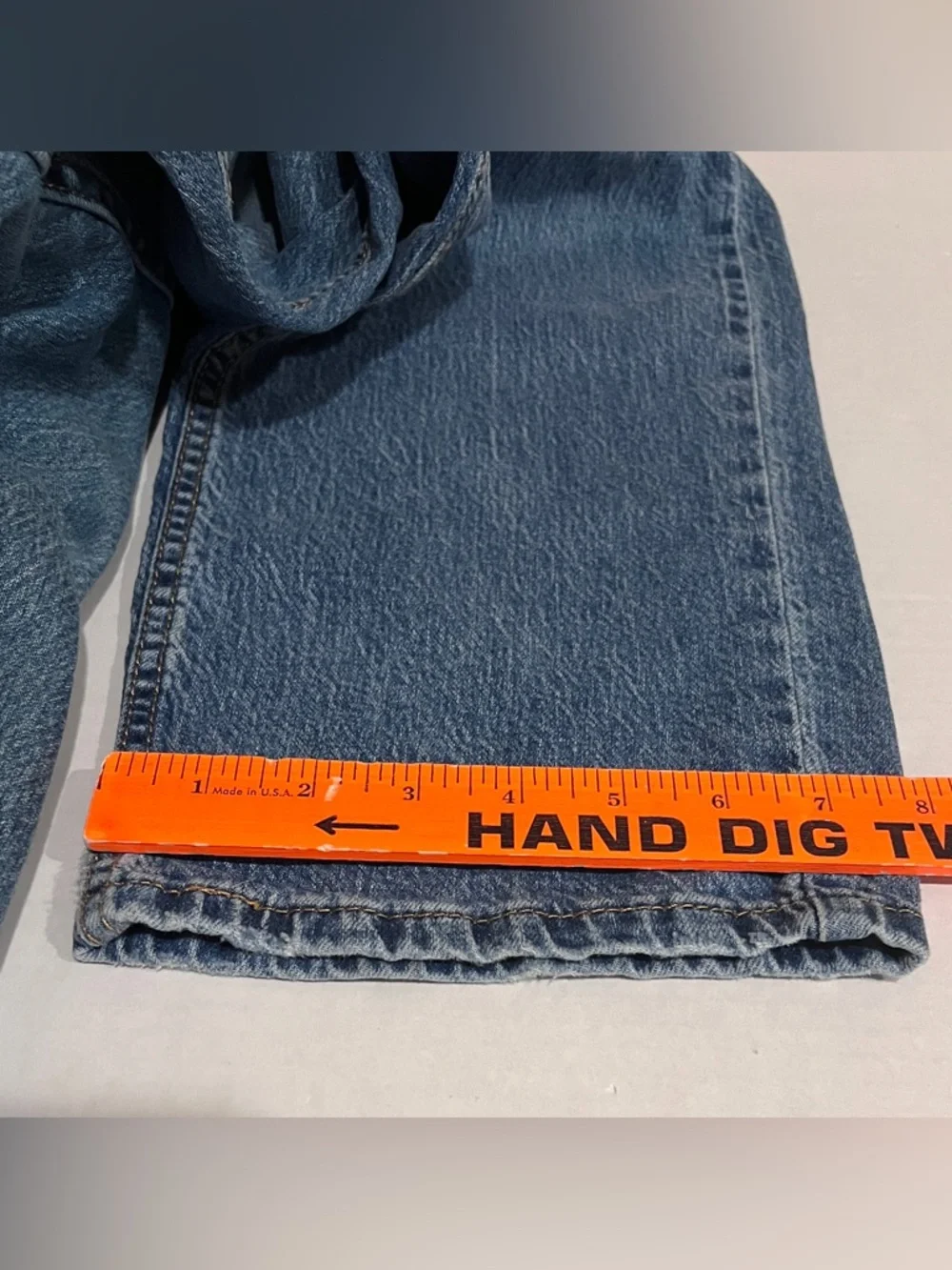 Levi's 559 Men’s Relaxed Straight Stretch Blue Jeans 32x29 1/2 Tag(W32xL30)